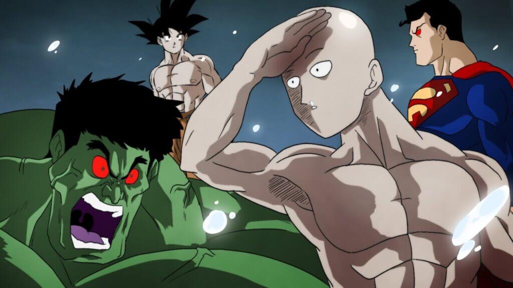 Well known Goku from Dragon Ball Series up against Saitama from One Punch Man Series in a fight to show who is the strongest.