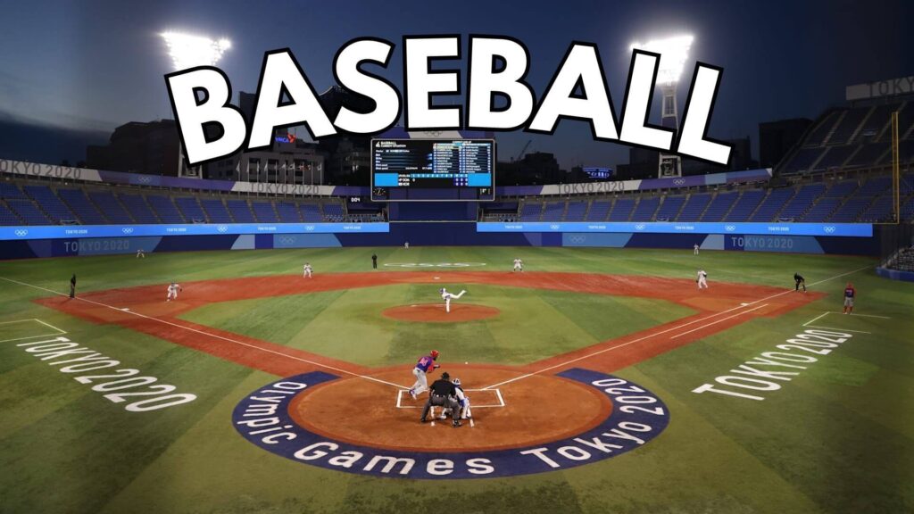 baseball field from olympic games tokyo 2020