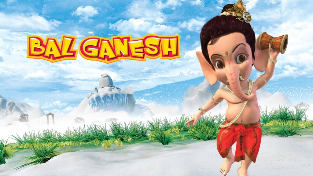 lord ganesha in movie bal ganesh dancing in snow